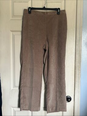 Alfred Dunner light brown corduroy pull on pants size 12